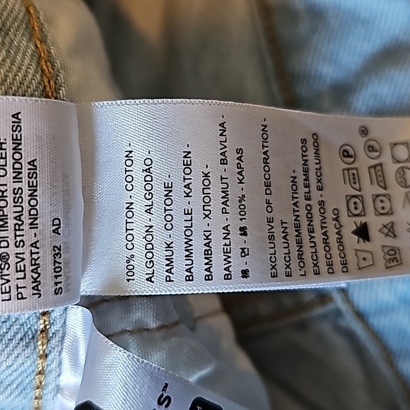 AWESOME LEVIS 501 LIGHTWASH JEAN SHORTS - Picture 7 of 8